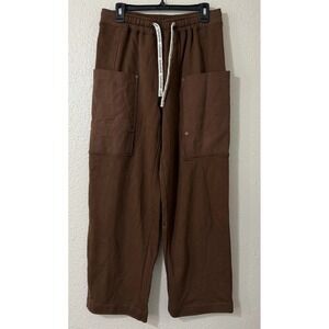Madepants L Mens Sweat Pants 100% Cotton Wide Leg Preppy Small Business Comfort